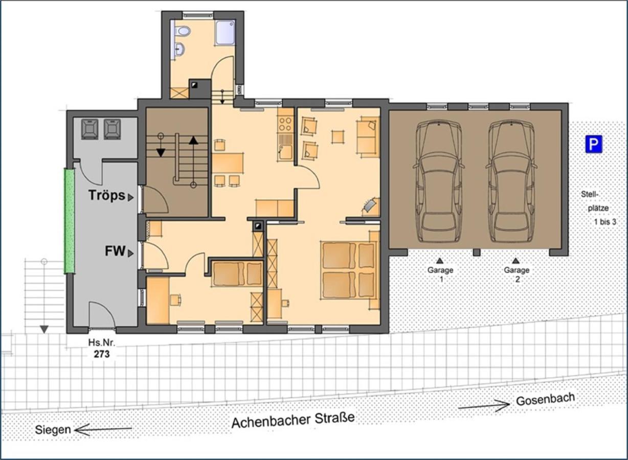 Ferienwohnung Ilse Und Eberhard Troeps Siegen Ngoại thất bức ảnh